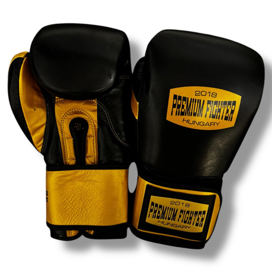 Premium Fighter - Hero PRO (fekete/arany) - Boxkesztyű - 10oz